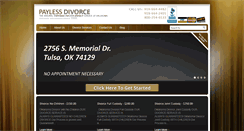 Desktop Screenshot of paylessdivorceok.com